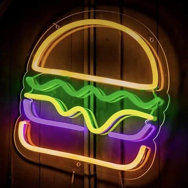 Burger Neon Sign - Image 2