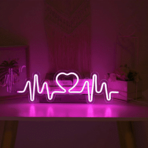 heart beat neon sign